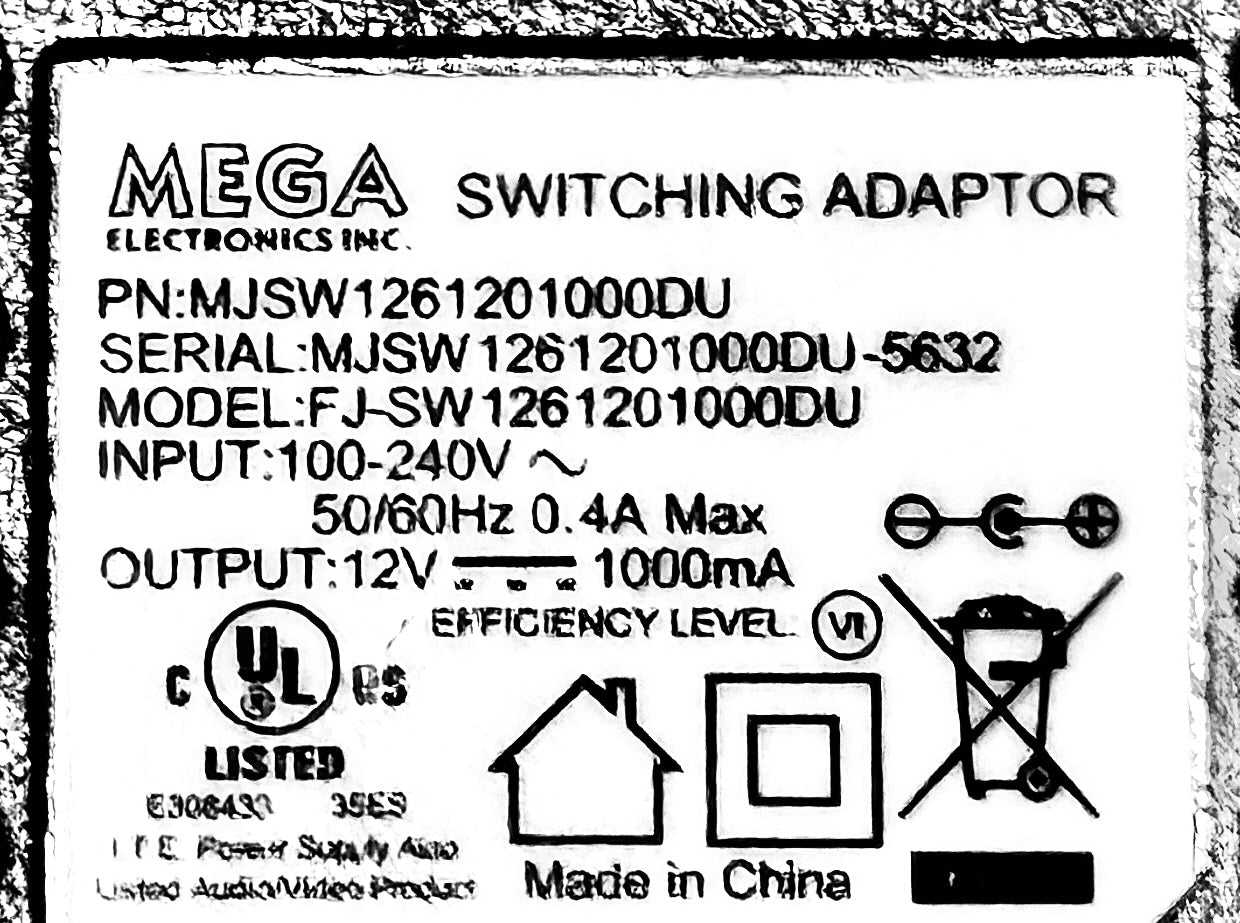 PERSONAL LIGHTBOX REPLACEMENT POWER CORD