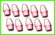 Ruby Pencil Cap Erasers 10 pack