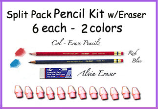 *Split Pack Pencil Kit w/Erasers