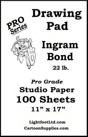 Ingram Bond  22 lb. Pro Grade  Drawing  Pad ....  11 X 17