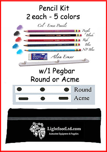 *Deluxe Pencil Kit w/Pegbar & Nylon Case