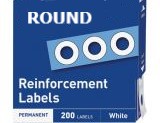Hole Reinforcers - 200 ROUND - 1/4" dia. holes